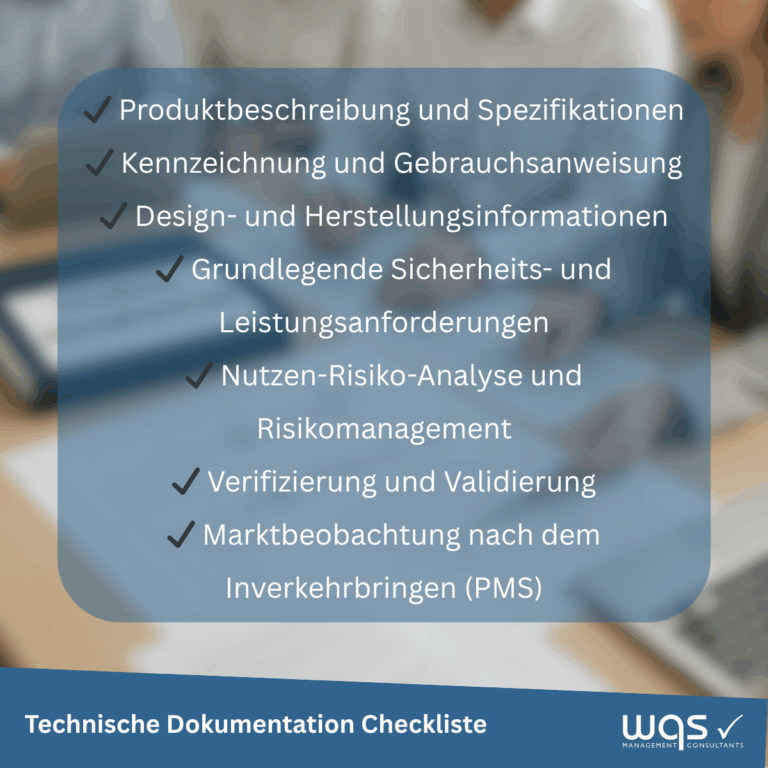 Technische Dokumentation Checkliste