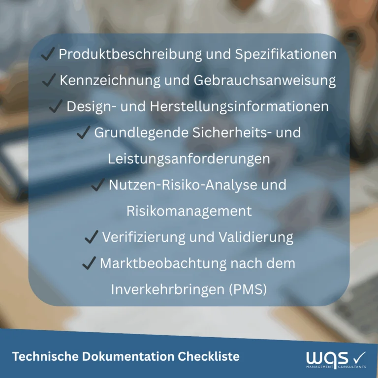 Technische Dokumentation Checkliste